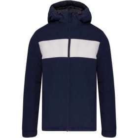  Proact vízlepergető, kapucnis uniszex kabát - navy / fehér