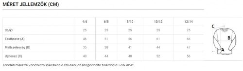 Gyermek hosszú ujjú technikai póló UV védelemmel - fehér