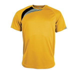 Proact gyerek sport póló - sárga/fekete/szürke