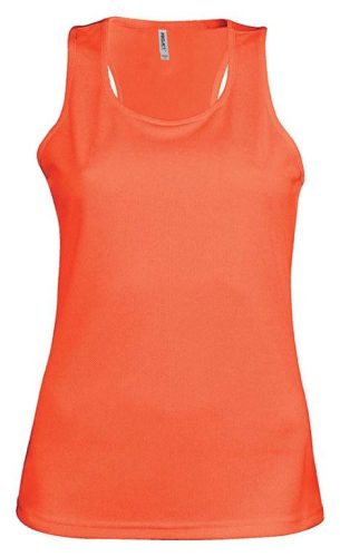 Női sport trikó - fluo narancs