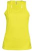 Női sport trikó - fluo sárga