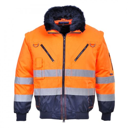 Hi-Vis 3 az 1-ben Pilóta kabát