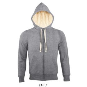 Sol's sherpa béléses kapucnis felső - szürke