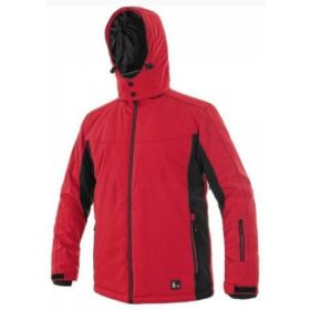 Férfi bélelet softshell kabát - piros/fekete