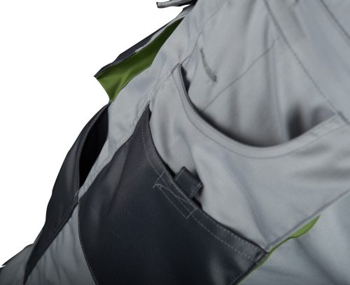 WICTOR világos szürke - borsózöld melles-nadrág