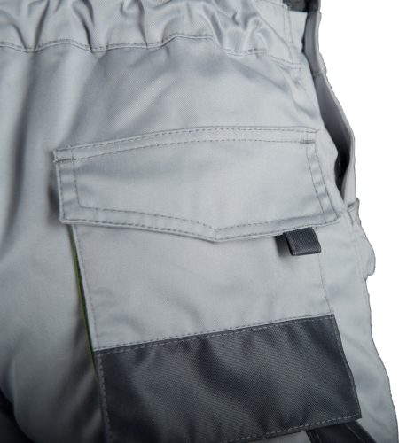 WICTOR világos szürke - borsózöld melles-nadrág