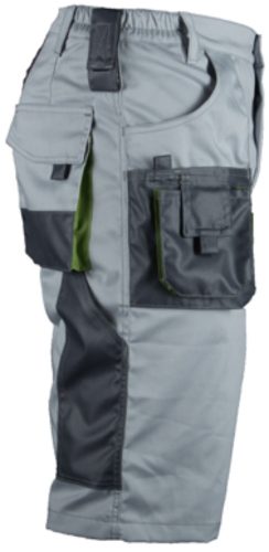 WICTOR világos szürke - borsózöld rövidnadrág