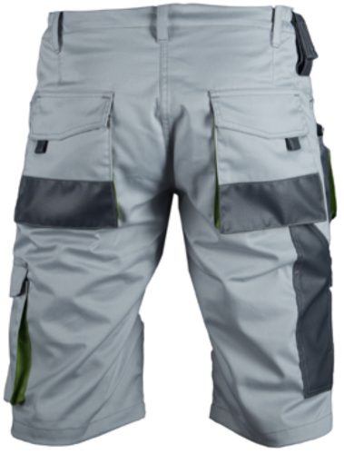 WICTOR világos szürke - borsózöld rövidnadrág