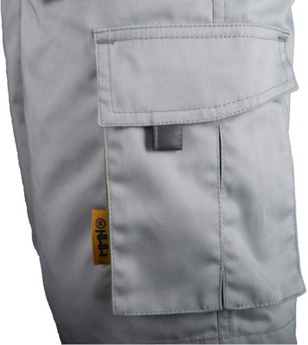 WICTOR világos szürke - borsózöld rövidnadrág