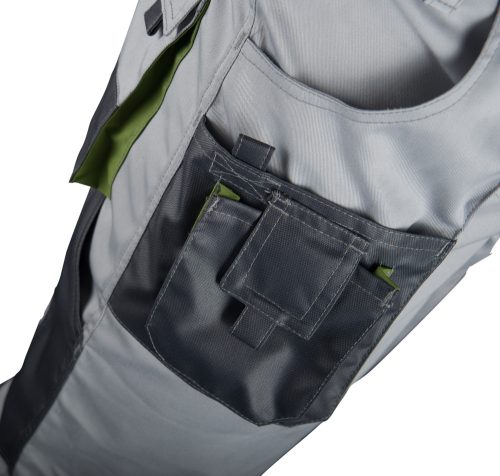 WICTOR világos szürke - borsózöld rövidnadrág