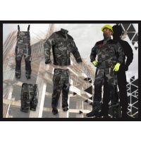 WICTOR camo-grey terepszínű alap - világos szürke díszítéssel